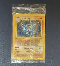 MACHAMP 8/102 Pokemon Base Set 1st Edition English Holo Sealed - Image 1