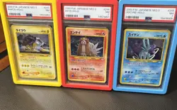 PSA 7 Suicune, Entei, Raikou Holo Neo 3 Revelation pokemon SET - Image 1
