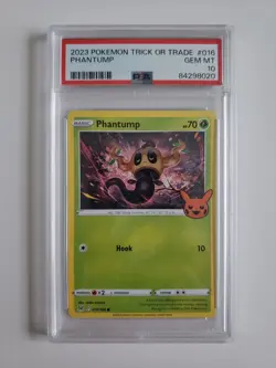 2023 Pokemon TCG Trick Or Trade Phantump PSA 10 - Image 1