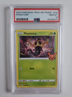 2023 Pokemon TCG Trick Or Trade Phantump PSA 10 - Image 3