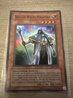 Yu-Gi-Oh TCG Skilled White Magician MFC-064 Super Rare Unlimited Edition LP - Image 1