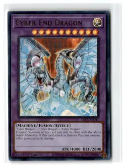 2021 Cyber Strike Structure Deck Cyber End Dragon #SDCS-EN041 Ultra Rare - Image 1