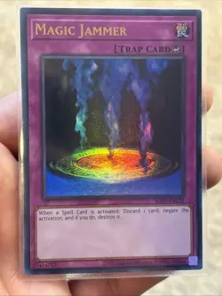 Yu-Gi-Oh! Magic Jammer MRD-EN128 MINT Ultra Rare Holo Unlimited 25th Anniversary - Image 1