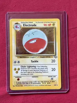 Electrode 2/64 Holo Shiny Card Excellent Condition Pokemon (T66) - Image 1