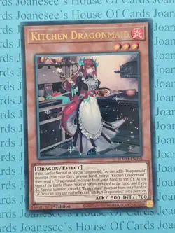 BLMM-EN058 Kitchen Dragonmaid Ultra Rare Yu-Gi-Oh Card 1st Edition New - Image 1