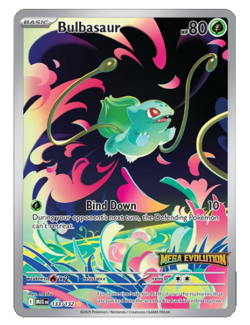 Bulbasaur 133/132 Stamped Sealed Promo Mega Evolution Pokemon Card NM - Image 1