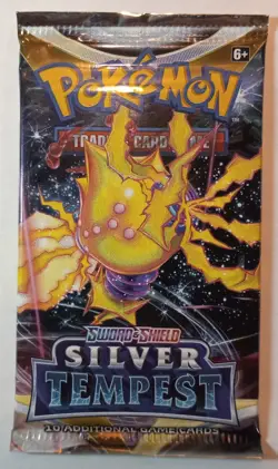 Pokemon TCG Sword And Shield Silver Tempest 10 Card Booster Pack - Image 1