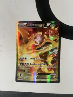 Pokemon TCG Charizard EX XY121 Black Star Promo Full Art Holo Card 2016 - Image 1