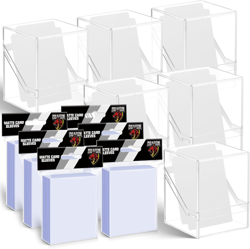 Trading Card Deck Boxes,Acrylic Commander Card Deck Case with 600Pcs Penny Soft - Image 1