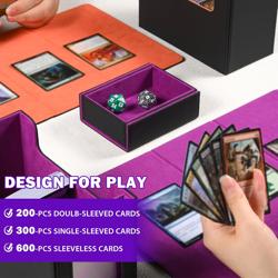 MTG Card Storage Deck Box with Display Window, Commander Deck Box TCG Fit MTG Ma - Image 3
