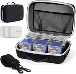 Card MTG Deck Box with Carrying Case, 6 Pack Clear Commander Deckbox with 12 Div - Image 1
