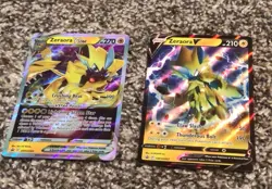 Pokemon TCG Zeraora VSTAR+Zeraora V Holo Card Set Combo - Image 1