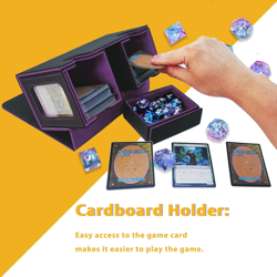 MTG Commander Card Storage Box - Fits 200 Double Sleeved Cards,3-In-1Card Deck C - Image 4
