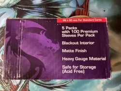 BOX OF 5. ELITE. WHITE . MAGIC THE MTG. DECK GUARDS. PROTECTOR Card Sleeves 500 - Image 5