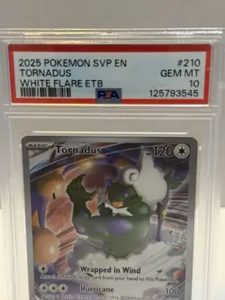 Pokemon TCG Tornadus 210 White Flare Promo Card PSA 10 - Image 2