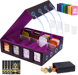 3200+ MTG Commander Deck Box, TCG Deck Box Storage Organizer with Window Dice Tr - Image 4