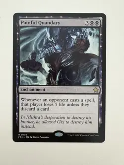 Painful Quandary MTG Magic the Gathering Card NM Near Mint FDN - Image 1