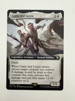 Gatta and Luzza Borderless MTG Magic the Gathering Card NM Near Mint FIN - Image 1
