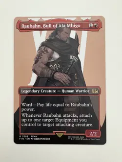 Raubahn Bull of Ala Mhigo Showcase MTG Magic the Gathering Card NM Near Mint FIN - Image 1