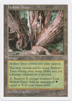 1 x Hollow Trees - 5th Edition - MP - MTG - EOF - Image 1
