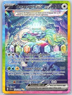 Terapagos ex 170/142 Near Mint SV07: Stellar Crown Pokemon Shipnow - Image 1