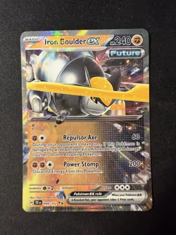 Iron Boulder ex 099/162 Temporal Forces Double Rare Pokemon F6 PACK FRESH NM - Image 1