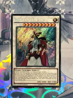 LC5D-EN191 Odin, Father of the Aesir Secret Rare 1st Edition NM YuGiOh TCG - Image 1