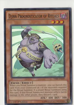 Yugioh Djinn Prognosticator of Rituals (Super Rare) (1st Edition) - THSF-EN039 - Image 1