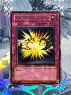 LOB-061 Two-Pronged Attack Rare Unlimited Edition Near Mint YuGiOh TCG - Image 1