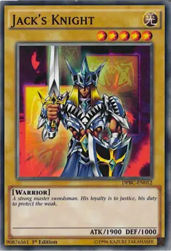 Jack’s Knight DPBC-EN012 Duelist Pack: Battle City | 1st Edition Yugioh Card LP - Image 1