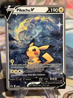 Pokemon Pikachu V and Bulbasaur Doujin ACG DIY Full Art Card new - Image 2
