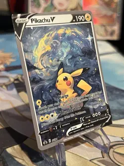 Pokemon Pikachu V and Bulbasaur Doujin ACG DIY Full Art Card new - Image 3