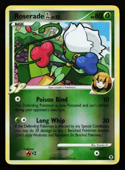 Roserade GL 12/111 Reverse Holo Rare Rising Rivals Pokemon Card - Image 1