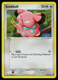 Pokemon Card - Snubbull Unseen Forces 74/115 Reverse Holo Stamped - Image 1
