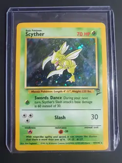 Scyther 017/130 Holo - Base Set 2 - Pokemon Card - Excellent Condition - Image 1