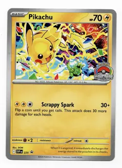 Pikachu SVP225 Black Star GameStop 2025 World Championships Promo Card - Image 1