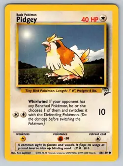Pidgey 86/130 Base Set 2 Pokemon Card LP-EXC BUY 2 CARDS GET 1 FREE!! - Image 1