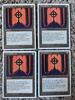 MTG- Tormod's Crypt x4 - Chronicles - Image 1