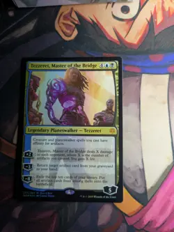 MTG Tezzeret Master of the Bridge Buy-A-Box Foil Promo War of the Spark NM - Image 1