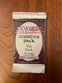 ONE Magic The Gathering MTG The Dark Sealed Original Booster Pack from 1994 - Image 1