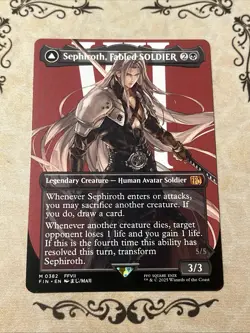 Sephiroth, Fabled SOLDIER (0382) (Borderless) Final Fantasy Regular - Image 1