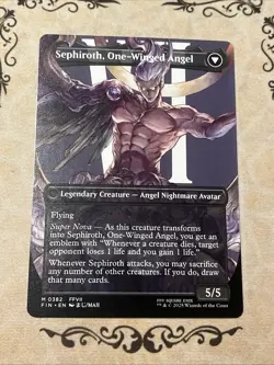 Sephiroth, Fabled SOLDIER (0382) (Borderless) Final Fantasy Regular - Image 2