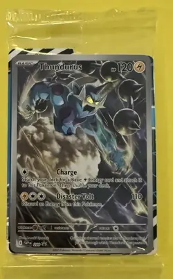 Pokemon ~ Thundurus 209 Promo ~ Black Bolt Full Art Holo Rare ~ Sealed - Image 1