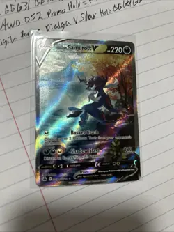 Pokemon TCG Hisuian Samurott V GG51/GG70 Crown Zenith Galarian Gallery UltraRare - Image 1