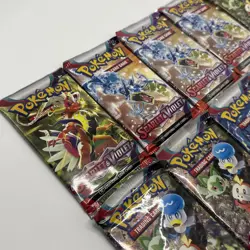 Pokemon TCG Scarlet and Violet Base Set Booster Pack Brand New and Sealed X10 - Image 3