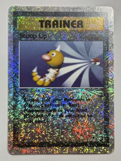 Pokemon Wotc Legedary Collection #104/110 (Trainer Scoop Up)Rev.holo *creased* - Image 1