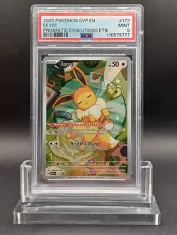 Pokemon SVP Black Star Promo 173 Eevee Prismatic Evolutions PSA 9 mint - Image 1