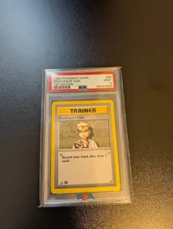 PROFESSOR OAK 1999 Pokemon Game Base Set 1st Edition #88 PSA 9 MINT - Image 1