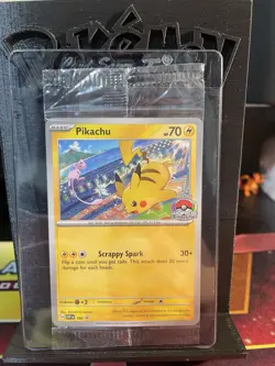 Pokemon Pikachu SVP190 World Championships 2024 Promo - Imperfect Seal! - Image 1