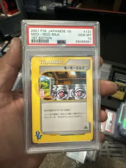 2001 Moo-moo Milk Trainer 131/141 1st Edition VS Pokemon Japanese - PSA 10 - Image 1